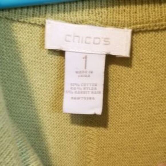 Chico's Green cowl neck sweater - Picture 4 of 5